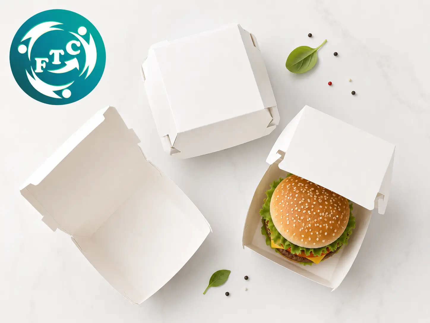 Từ quầy chế biến đến tay khách hàng, hộp giấy đựng hamburger luôn đồng hành cùng chất lượng phục vụ