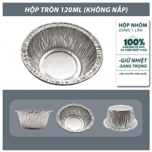 Hộp nhôm tròn 120ml
