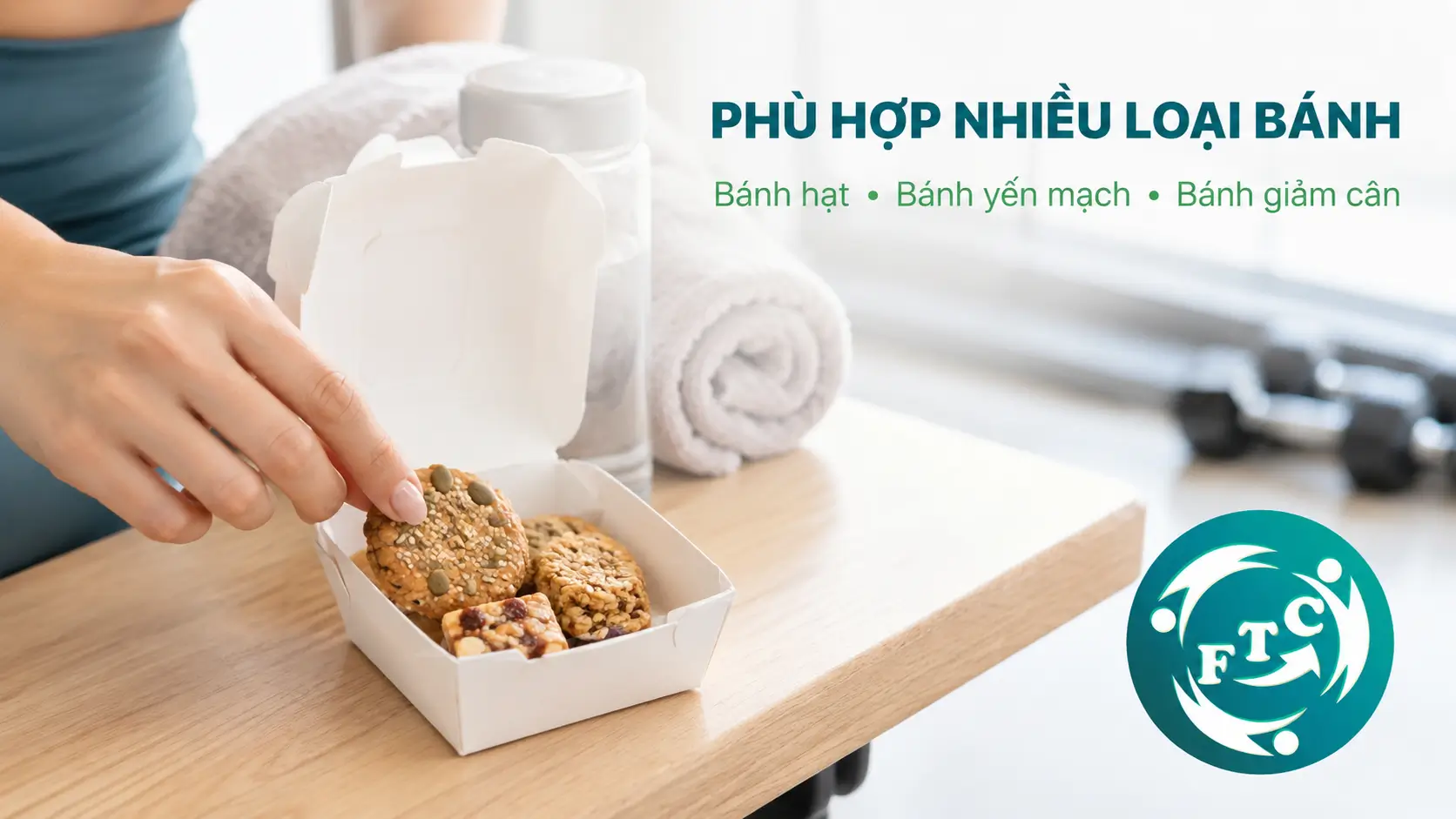 Hộp giấy đựng bánh ăn kiêng